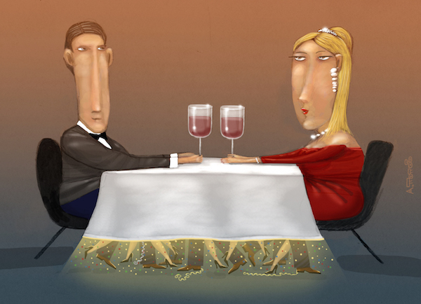 Андрей Попов, ужин