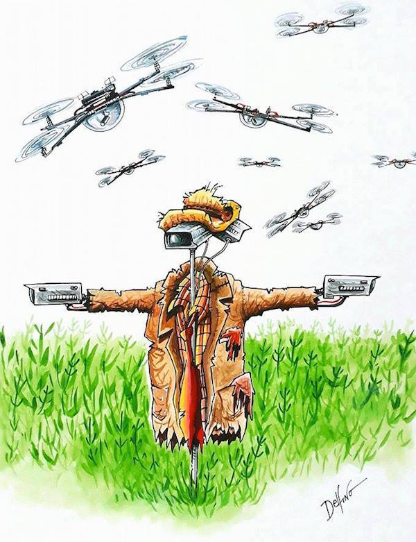 Карикатура Андерсона Дельфино