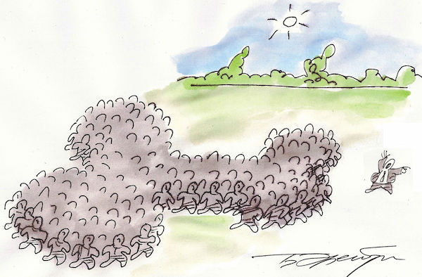 Карикатура Бориса Эренбурга