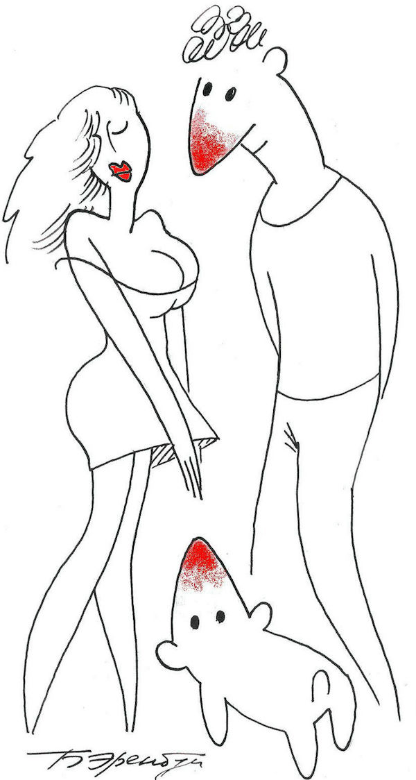 Карикатура Бориса Эренбурга