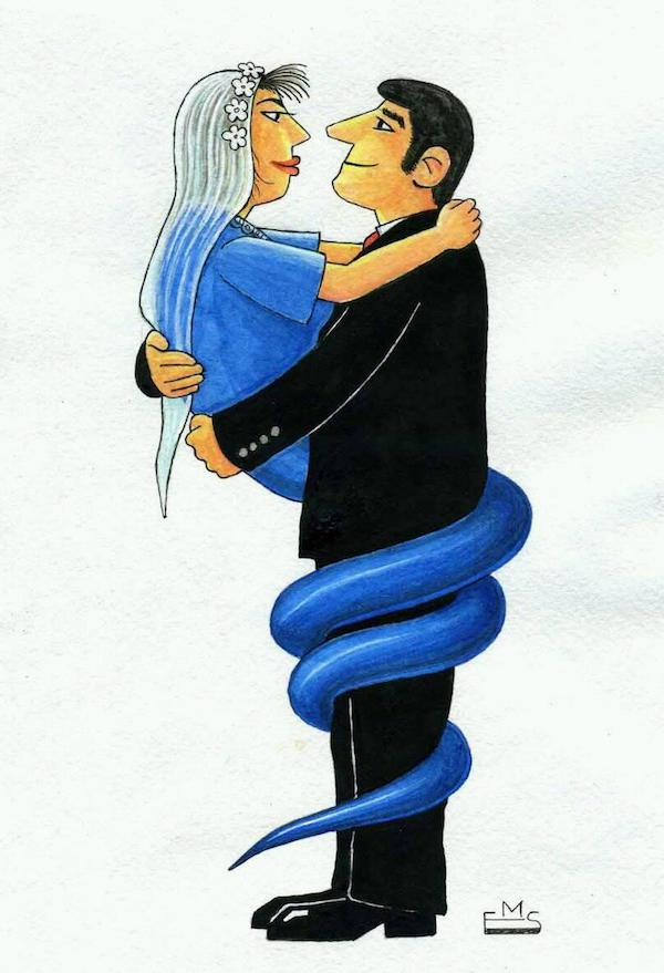 Карикатура Махмуджона Эшонкулова