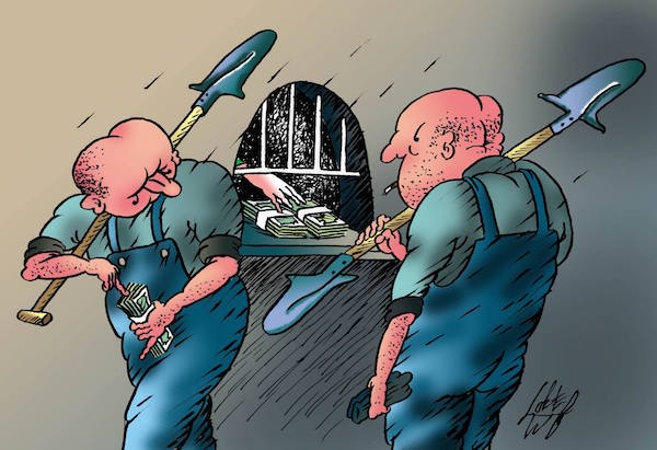 Карикатура Олега Локта