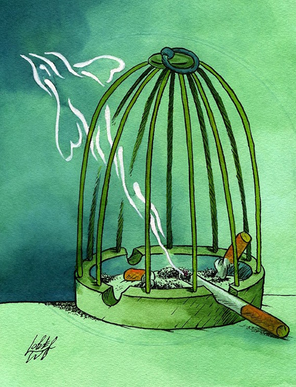 Карикатура Олега Локта