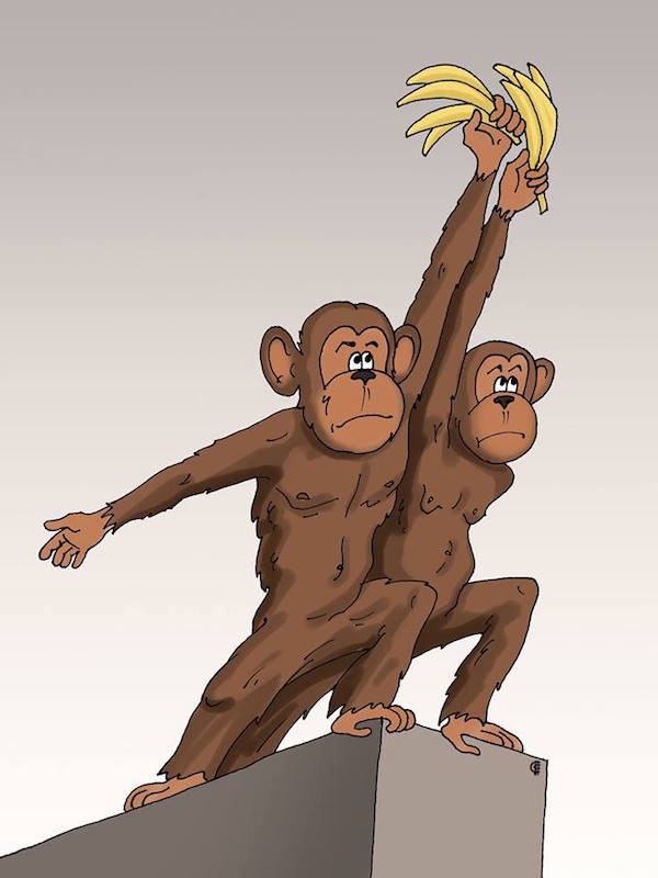 Рабочая и колхозхная обезьяны