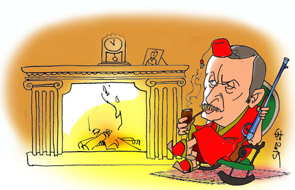 Эрдоган у камина