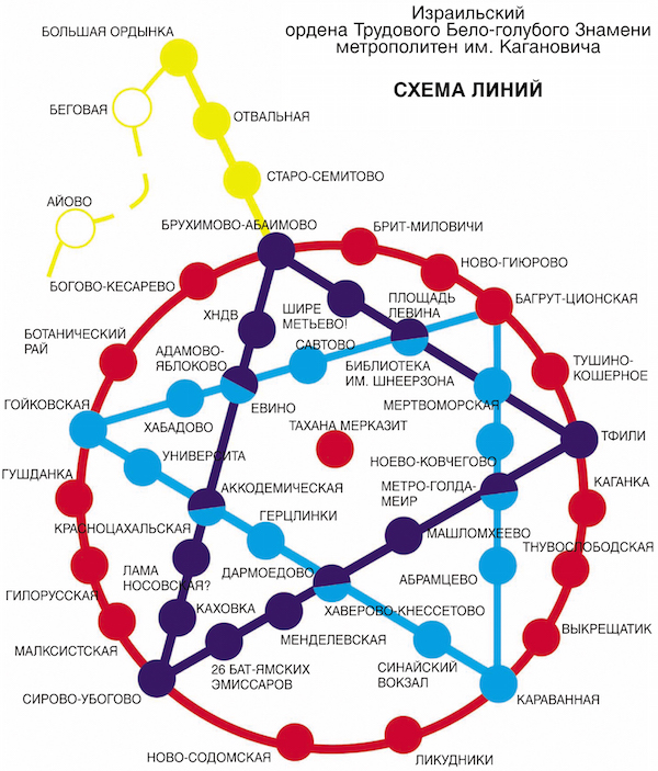 Схема линий метро