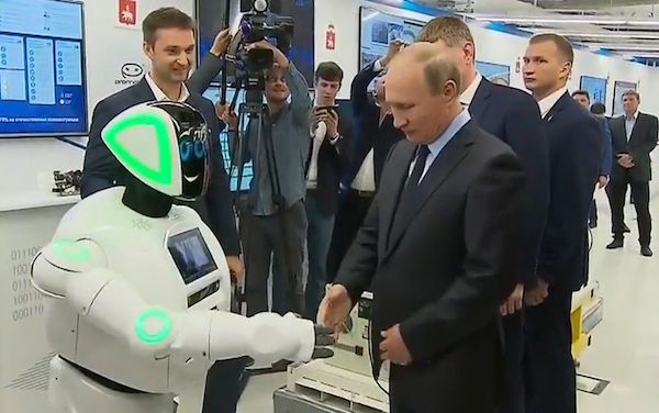 Путин и робот